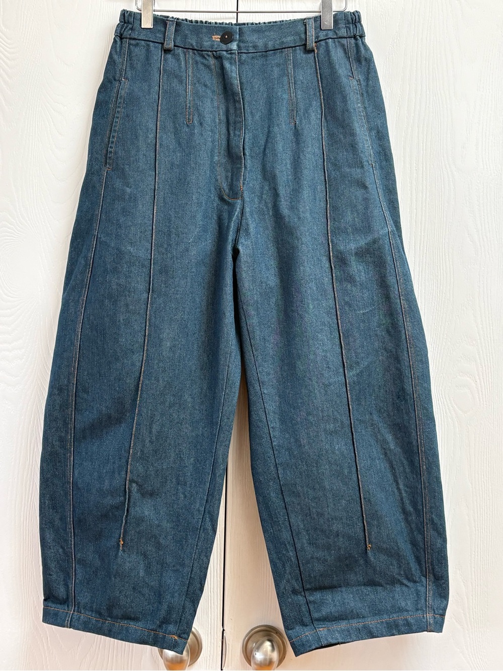 NWOT Cordera Blue Frontal Seam Curved Jeans - Picture 2 of 4